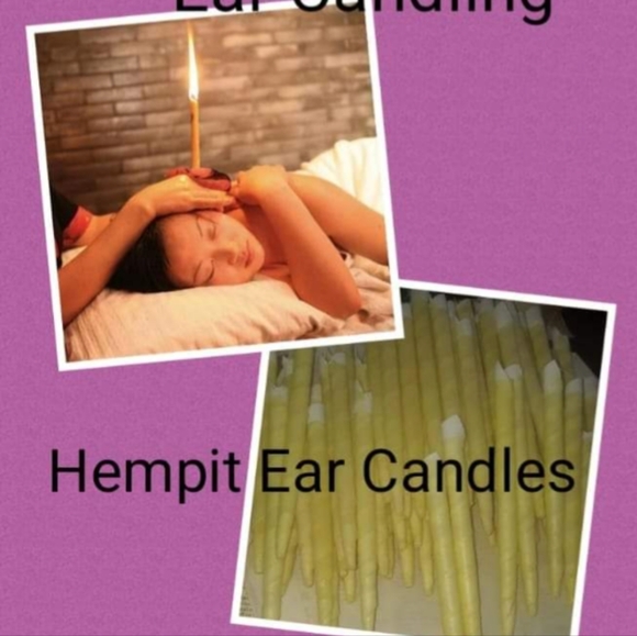 Hempit Organic Ear Candles Iocally hand made 4 candles in pack with instructions - Picture 5 of 9